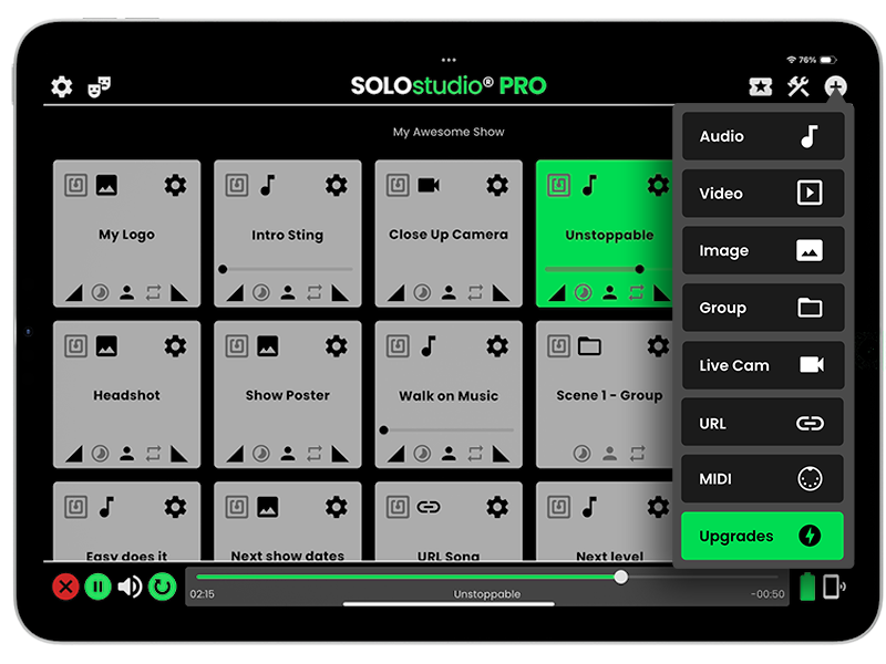 SOLOstudio® app